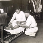Babe Ruth and Trainer
