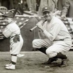 Babe Ruth and Mascot Little Ray Kelly