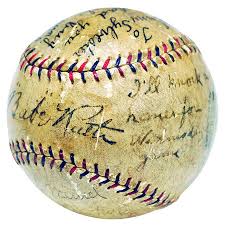 Babe Ruth signed ball