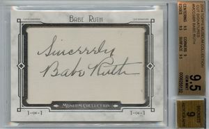 Babe Ruth Topps Baseball Museum Card