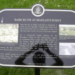 Hanlan Point Babe Ruth Plaque