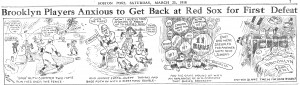 Babe Ruth Red Sox Hot Springs Cartoon