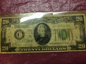 $20 Bill From Babe Ruth