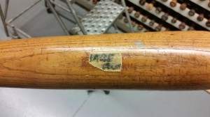 Louisville Slugger Babe Ruth Model Bat Close Up
