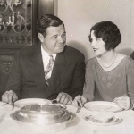 Babe Ruth and Claire Dining