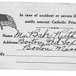 Babe Ruth\'s Catholic Card