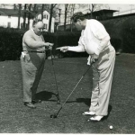 Babe Ruth shooting for start in golf game
