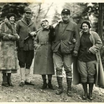 Babe Ruth and Claire Hunting With Friends